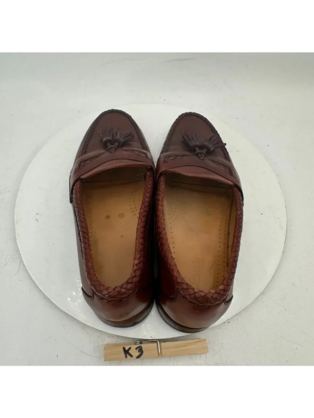 Allen Edmonds Maxfield Men Sz 7E Brown Leather Tassel Loafer Dress Shoes